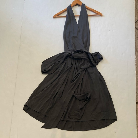 CH Carolina Herrera Silk Halter Sash Dress 8 - Picture 1 of 14